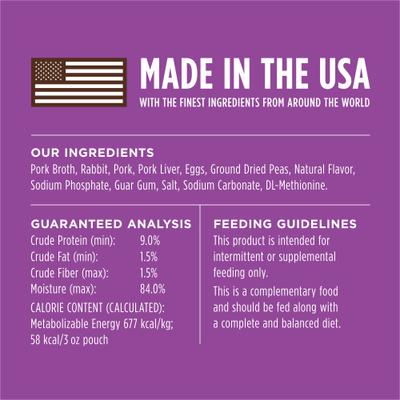 Show full view: Instinct Healthy Cravings Real Rabbit Recipe in Savory Gravy Grain-Free Wet Cat Food Topper, 3-oz pouch, case of 24 slide 9 of 12