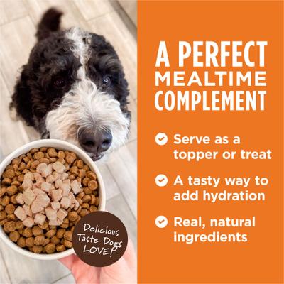 Show full view: Instinct Healthy Cravings Real Salmon Recipe in Savory Gravy Grain-Free Wet Dog Food Topper, 3-oz pouch, case of 24 slide 5 of 11