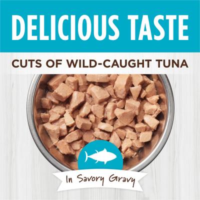 Show full view: Instinct Healthy Cravings Real Tuna Recipe in Savory Gravy Grain-Free Wet Cat Food Topper, 3-oz pouch, case of 24 slide 4 of 11