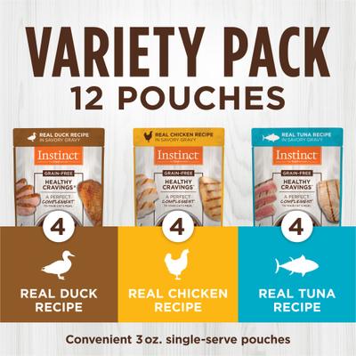 Instinct Healthy Cravings Variety Pack Grain-Free Wet Cat Food Topper