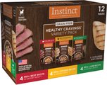 Instinct Healthy Cravings Variety Pack Grain-Free Wet Dog Food Topper, 3-oz pouch, case of 12