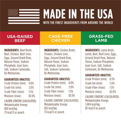 Show full view: Instinct Healthy Cravings Variety Pack Grain-Free Wet Dog Food Topper, 3-oz pouch, case of 12 slide 8 of 11