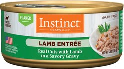Instinct Lamb Entree Grain-Free Flaked Wet Cat Food, 5.5-oz can, case of 12