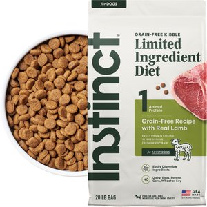 Instinct Limited Ingredient Diet Adult Grain-Free Real Lamb Recipe Dry Dog Food, 20-lb bag