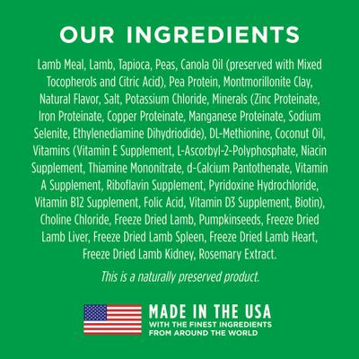 Show full view: Instinct Limited Ingredient Diet Adult Grain-Free Real Lamb Recipe Dry Dog Food, 20-lb bag slide 7 of 12