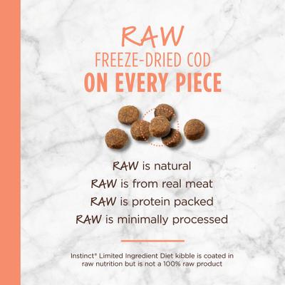 Show full view: Instinct Limited Ingredient Diet Adult Grain-Free Real Salmon Recipe Dry Dog Food, 20-lb bag slide 6 of 12