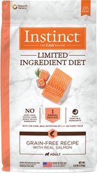 Instinct Limited Ingredient Diet Adult Grain-Free Real Salmon Recipe Dry Dog Food, 4-lb bag