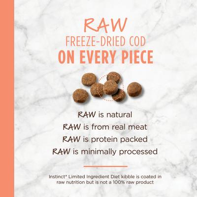 Show full view: Instinct Limited Ingredient Diet Adult Grain-Free Real Salmon Recipe Dry Dog Food, 4-lb bag slide 6 of 12