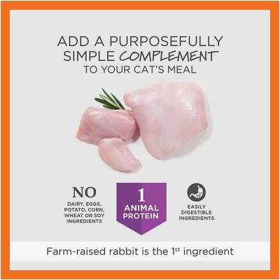 Show full view: Instinct Limited Ingredient Diet Real Rabbit Recipe in Savory Gravy Grain-Free Wet Cat Food Topper, 3-oz pouch, bundle of 48  slide 4 of 8