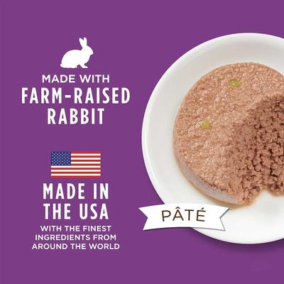 Show full view: Instinct Limited Ingredient Diet Real Rabbit Recipe Grain-Free Pate Wet Cat Food, 5.5-oz can, bundle of 24  slide 3 of 13
