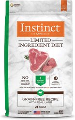 Instinct Limited Ingredient Diet Grain-Free Recipe with Real Lamb Freeze-Dried Raw Coated Dry Dog Food, 20-lb bag + Instinct Limited Ingredient Diet Grain-Free Real Lamb Recipe Wet Canned Dog Food, 13.2-oz, case of 6 slide 2 of 6