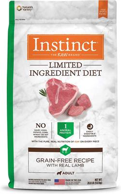 Show full view: Instinct Limited Ingredient Diet Grain-Free Recipe with Real Lamb Freeze-Dried Raw Coated Dry Dog Food, 20-lb bag + Instinct Raw Boost Puppy Whole Grain Real Chicken & Brown Rice Recipe Freeze-Dried Raw Coated Dry Dog Food, 4.5-lb bag slide 2 of 6