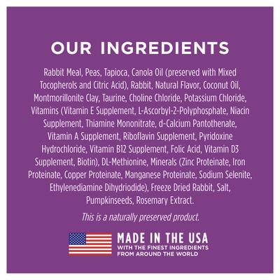 Show full view: Instinct Limited Ingredient Diet Real Rabbit Recipe Grain-Free Dry Cat Food, 10-lb bag slide 7 of 13