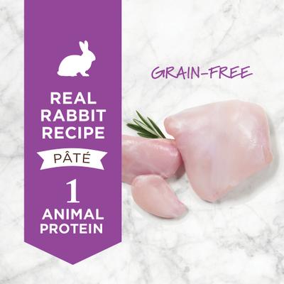 Show full view: Instinct Limited Ingredient Diet Real Rabbit Recipe Grain-Free Pate Wet Cat Food, 3-oz can, case of 24 slide 3 of 13