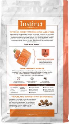 Show full view: Instinct Limited Ingredient Diet Real Salmon Recipe Grain-Free Dry Cat Food, 4.5-lb bag slide 3 of 13