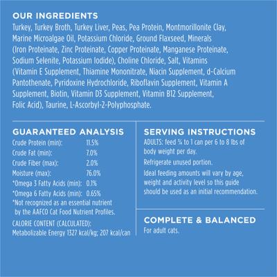 Show full view: Instinct Limited Ingredient Diet Real Turkey Recipe Grain-Free Pate Wet Cat Food, 5.5-oz can, case of 12 slide 10 of 13