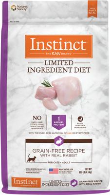 Show full view: Instinct Limited Ingredient Diet with Real Rabbit Freeze-Dried Raw Coated Dry Food + Pate Real Rabbit Recipe Canned Cat Food slide 2 of 10