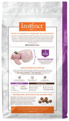 Show full view: Instinct Limited Ingredient Diet with Real Rabbit Freeze-Dried Raw Coated Dry Food + Pate Real Rabbit Recipe Canned Cat Food slide 3 of 10
