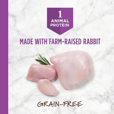 Show full view: Instinct Limited Ingredient Diet with Real Rabbit Freeze-Dried Raw Coated Dry Food + Pate Real Rabbit Recipe Canned Cat Food slide 5 of 10