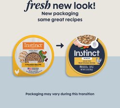Instinct Minced Cups Real Chicken Recipe in Savory Gravy Wet Cat Food, 3.5-oz cup, case of 12 slide 2 of 9