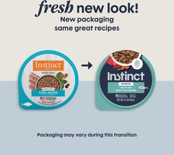 Instinct Minced Cups Real Tuna Recipe in Savory Gravy Wet Cat Food, 3.5-oz cup, case of 12 slide 2 of 9