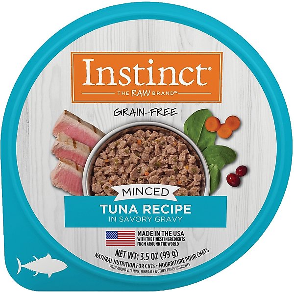 Instinct Minced Real Tuna Recipe in Savory Gravy Grain-Free Minced Wet Cat Food