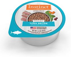 Instinct Minced Real Tuna Recipe in Savory Gravy Grain-Free Minced Wet Cat Food, 3.5-oz cup, case of 12 slide 2 of 4
