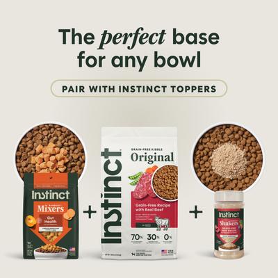 Show full view: Instinct Original Adult Grain-Free Real Beef Recipe Dry Dog Food, 20-lb bag slide 7 of 12