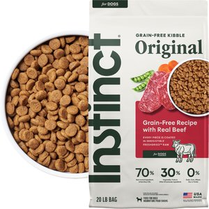 Instinct Original Adult Grain-Free Real Beef Recipe Dry Dog Food, 20-lb bag