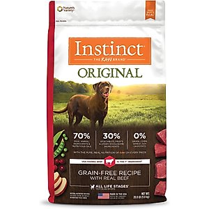 Instinct Original Adult Grain-Free Real Beef Recipe Dry Dog Food, 20-lb bag
