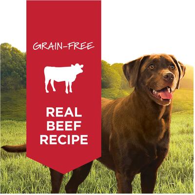 Show full view: Instinct Original Adult Grain-Free Real Beef Recipe Wet Dog Food, 13.2-oz can, bundle of 18  slide 3 of 12