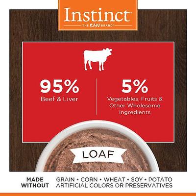 Show full view: Instinct Original Adult Grain-Free Real Beef Recipe Wet Dog Food, 13.2-oz can, case of 6 slide 6 of 12