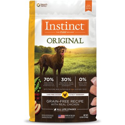 Instinct Instinct Original Adult Grain-Free Real Chicken Recipe Dry Dog Food, 4-lb bag