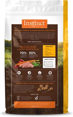 Show full view: Instinct Original Adult Grain-Free Real Chicken Recipe Dry Dog Food, 4-lb bag slide 3 of 13