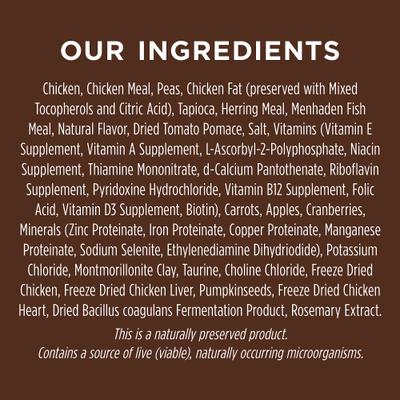 Show full view: Instinct Original Adult Grain-Free Real Chicken Recipe Dry Dog Food, 4-lb bag slide 8 of 13