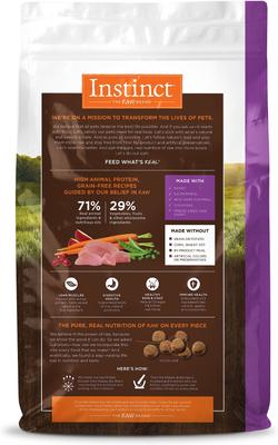 Show full view: Instinct Original Adult Grain-Free Real Rabbit Recipe Dry Dog Food, 20-lb bag slide 3 of 13