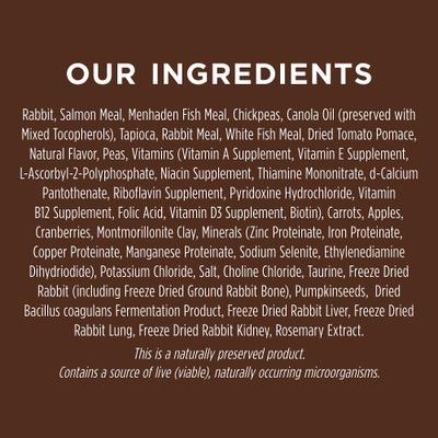 Show full view: Instinct Original Adult Grain-Free Real Rabbit Recipe Dry Dog Food, 20-lb bag slide 8 of 13