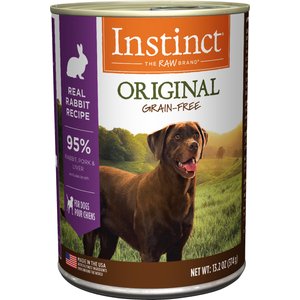Instinct Original Adult Grain-Free Real Rabbit Recipe Wet Dog Food, 13.2 oz. Cans (Case of 6)