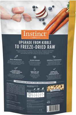 Show full view: Instinct Original Grain-Free Pate Recipe Variety Pack Wet Canned Cat Food, 3-oz, case of 12 + Instinct Freeze-Dried Raw Meals Grain-Free Cage-Free Chicken Recipe Cat Food, 9.5-oz bag slide 7 of 9