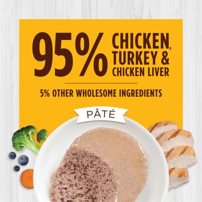 Show full view: Instinct Original Pate Real Chicken Recipe + Limited Ingredient Diet Pate Real Turkey Recipe Natural Wet Canned Cat Food slide 5 of 9