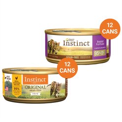 Instinct Original Pate Real Chicken Recipe + Real Rabbit Recipe Wet Canned Cat Food