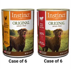Instinct Original Real Beef Recipe + Real Chicken Recipe Natural Wet Canned Dog Food