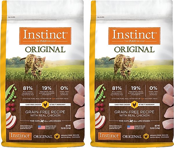 Instinct Original Real Chicken Recipe Grain-Free Dry Cat Food