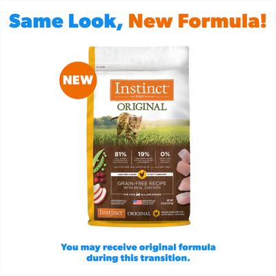 Show full view: Instinct Original Real Chicken Recipe Grain-Free Dry Cat Food, 22-lb bundle  slide 3 of 13