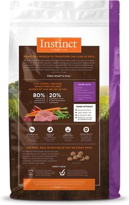 Show full view: Instinct Original Real Rabbit Recipe Grain-Free Dry Cat Food, 10-lb bag slide 3 of 13