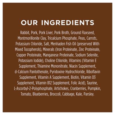 Show full view: Instinct Original Real Rabbit Recipe Grain-Free Pate Wet Cat Food, 3-oz can, case of 24 slide 7 of 12