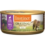 Instinct Original Real Rabbit Recipe Grain-Free Pate Wet Cat Food, 5.5-oz can, case of 12