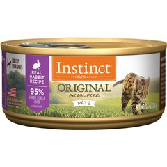 Instinct Original Real Rabbit Recipe Grain-Free Pate Wet Cat Food, 5.5-oz can, case of 12