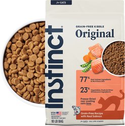 Instinct Original Real Salmon Recipe Grain-Free Dry Cat Food, 10-lb bag