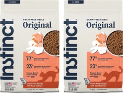 Instinct Original Real Salmon Recipe Grain-Free Dry Cat Food, 20-lb bundle